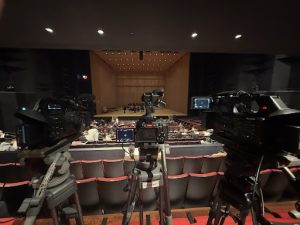 仙台市の撮影会社株式会社VPKが吹奏楽の撮影を行っている様子です