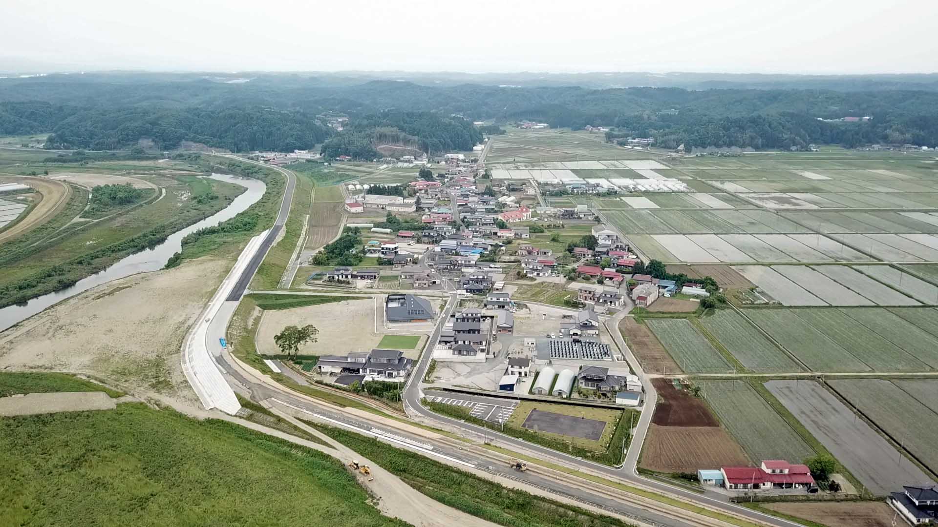 ドローン空撮 ◇大郷町をドローンで空撮しました | 株式会社VPK(ビデオプラザ神奈川)